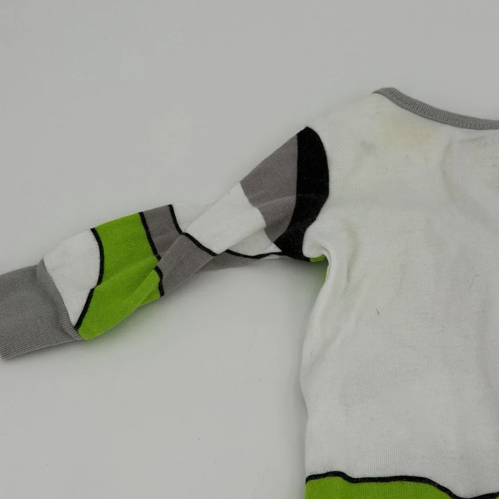 Disney Baby Sleeper Toddler 0-3 Months Green Full Zip Buzz Lightyear Cotton